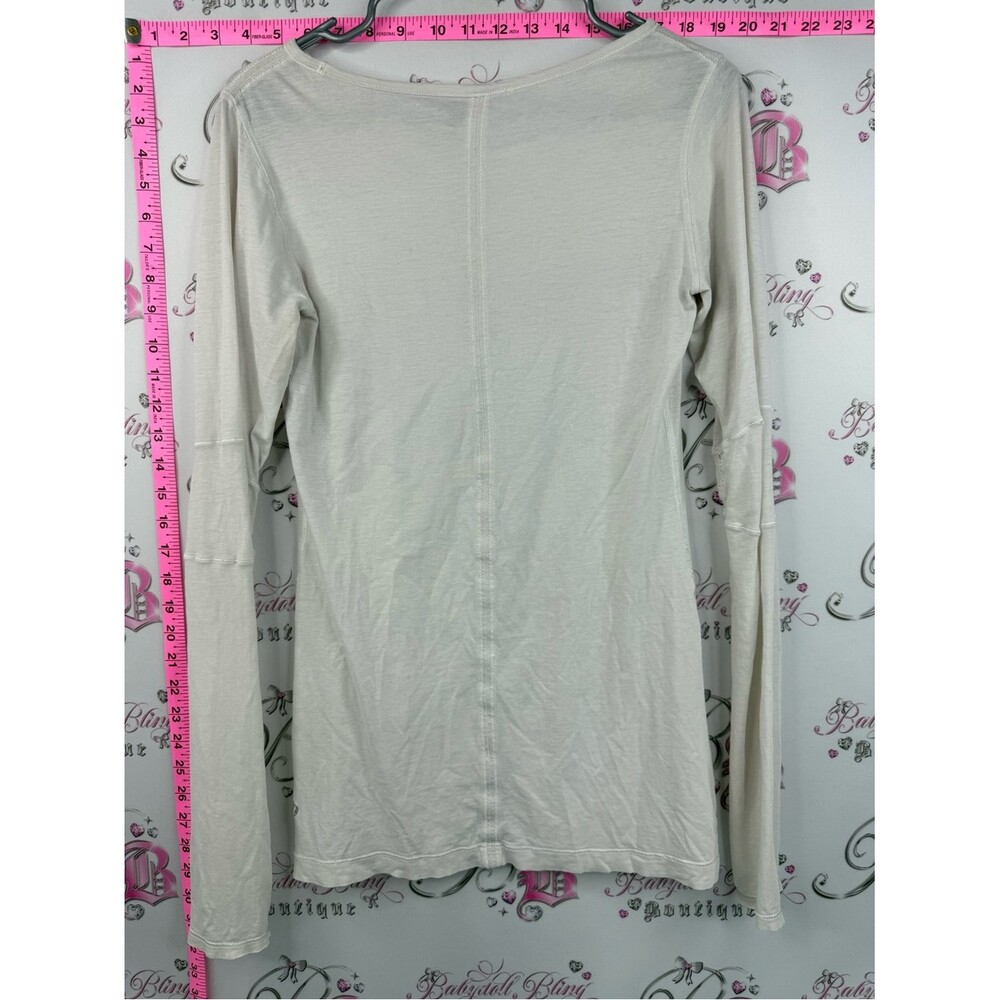 lululemon athletica Long Sleeve Crewneck Top in Light Cream white - Picture 2 of 8